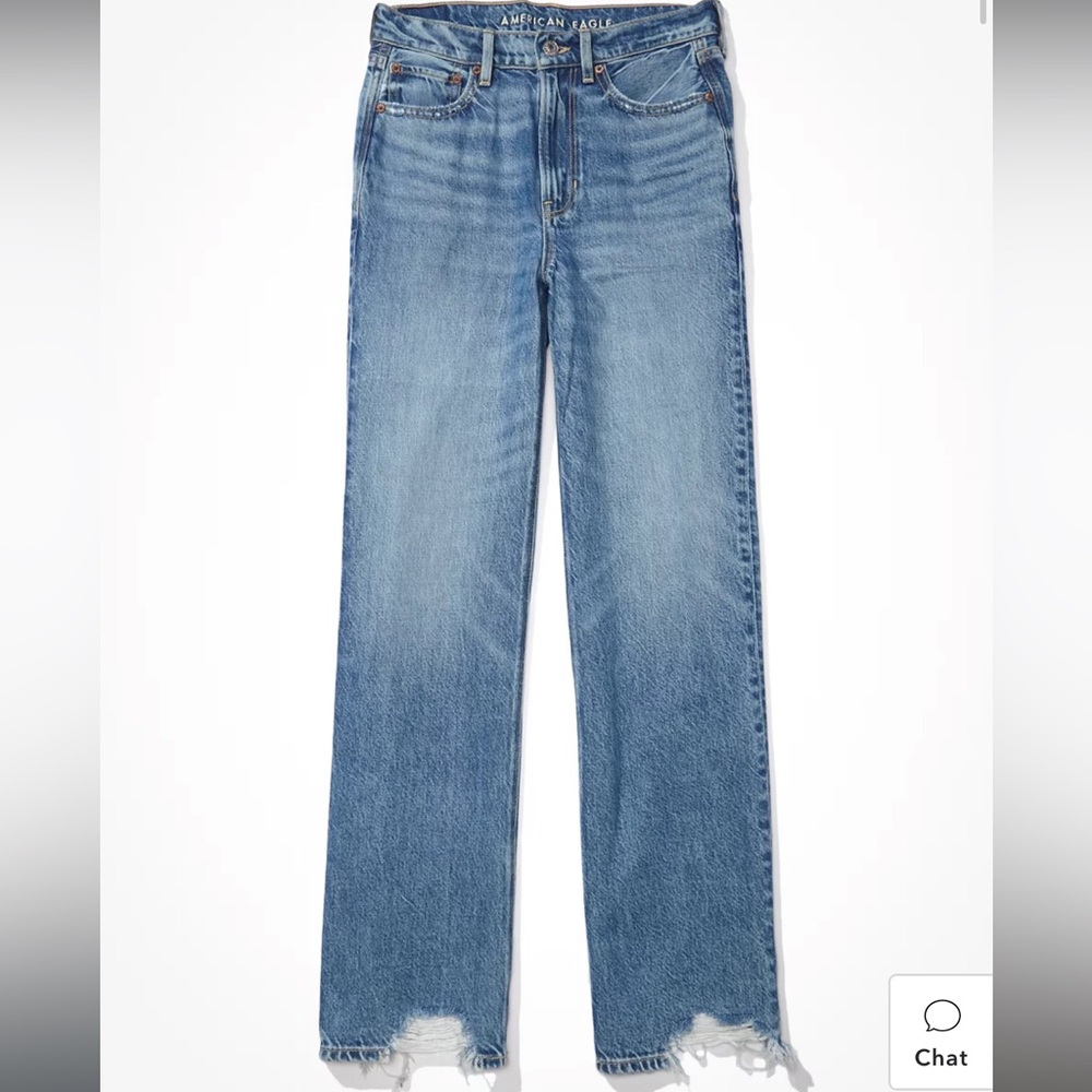 AE Dreamy Drape Super High-Waisted Baggy Wide-Leg Jean